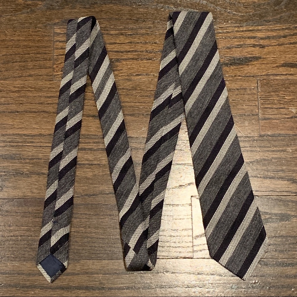 SUITSUPPLY Regimental Striped Tie - Blue / Grey